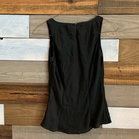 Ann Taylor Loft Black Beaded Blouse (Sz 6 ) - Picture 2 of 9